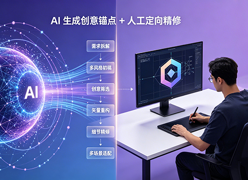 AI辅助LOGO设计（人工精修）方案